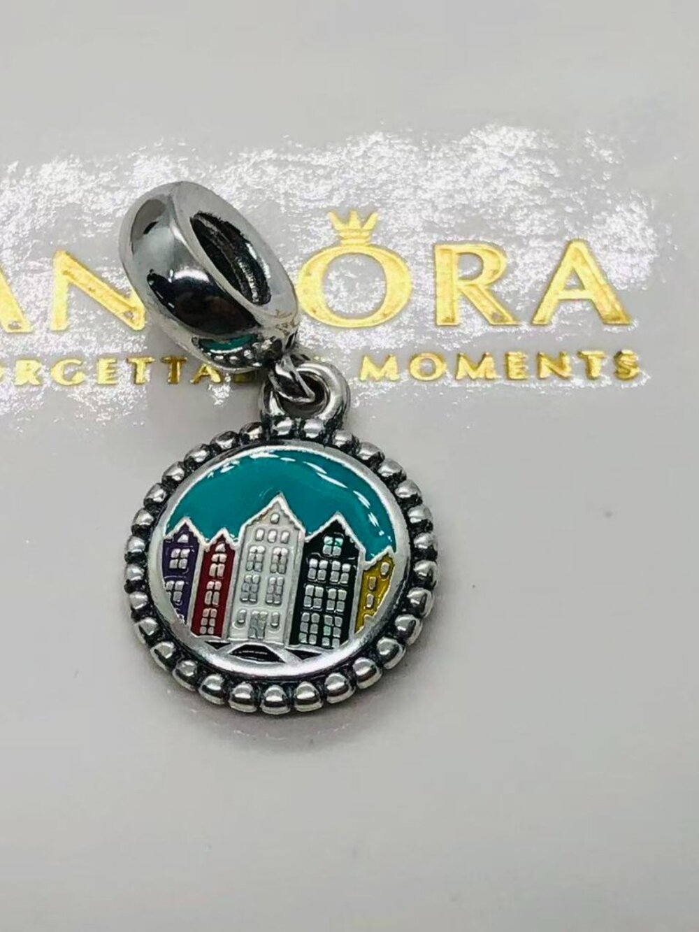Pandora Brugge Houses Charm /Belgium country exclusive Charm